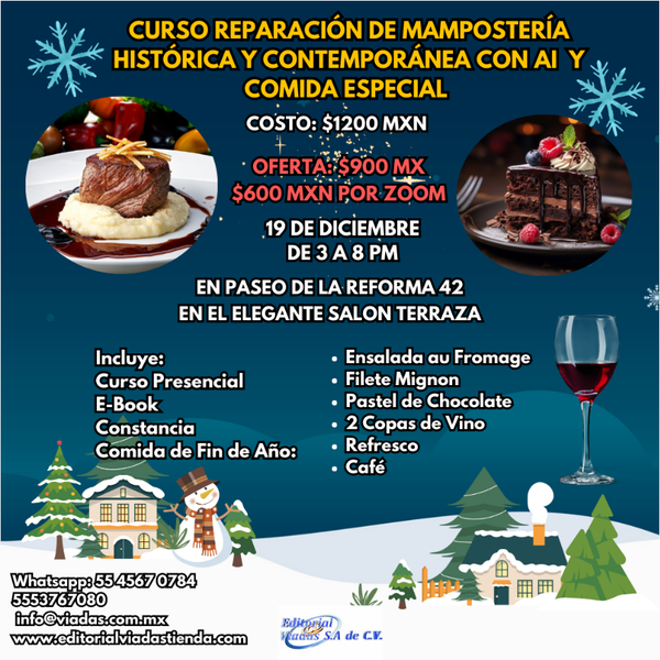 Curso y Comida Especial de Fin de Año!